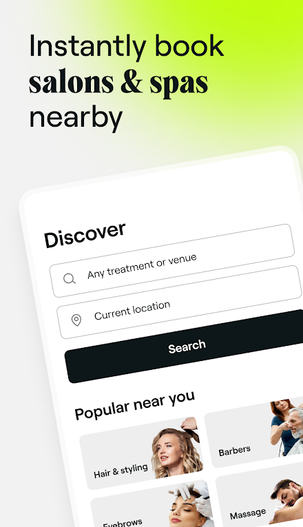 Fresha for customers Screen 1
