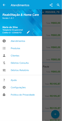 Android application Reabilitação & Home Care screenshort