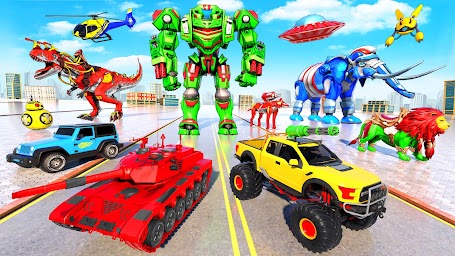 Monster Truck Robot Car Games