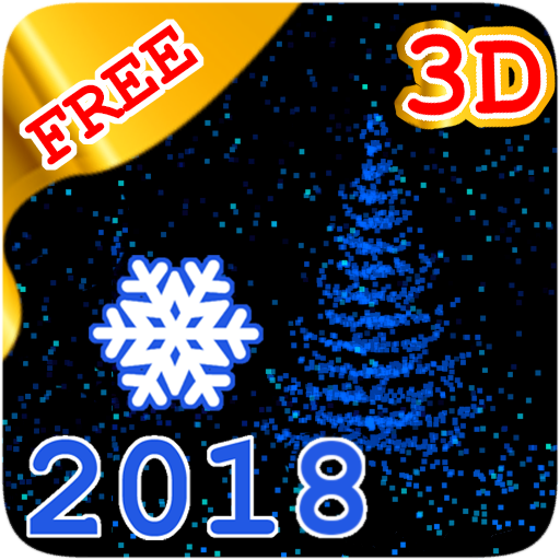 💥🎄❄️3D New Year 2018 LWP fre  Icon