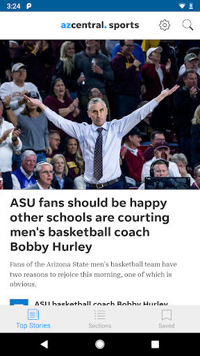 Screenshot of azcentral sports