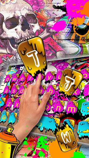 Swaggy Graffiti Keyboard Theme Screen 3
