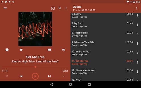 GoneMAD Music Player (Trial) Tangkapan layar