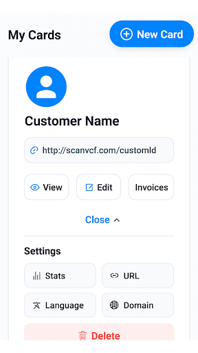 1Min QR  · Profile · Invoice