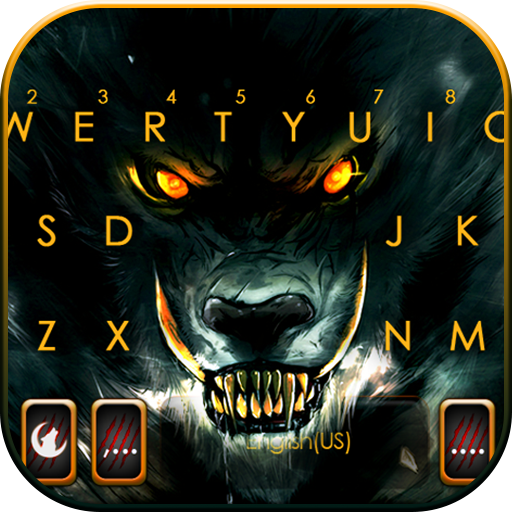 Scary Evil Wolf Theme logo