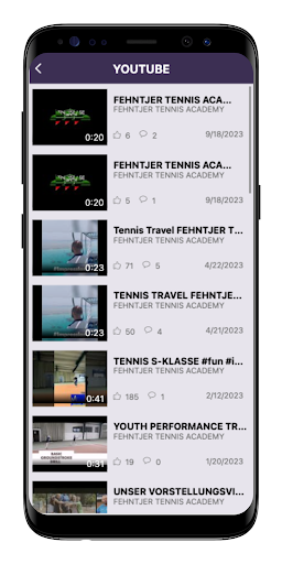 FEHNTJER TENNIS ACADEMY Screen 3