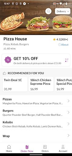 Pizza House Screen 3