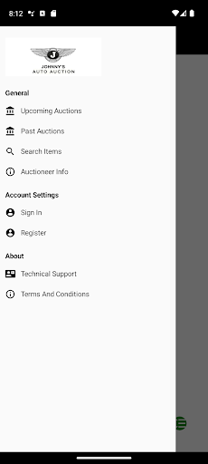 Johnnys Auto Auction Screen 3
