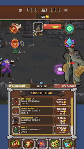 Android application Immortal Warlock: IDLE M.S. screenshort