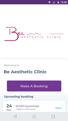Android application Be Aesthetic Clinic screenshort