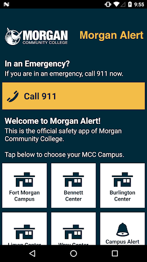 Android application Morgan Alert screenshort