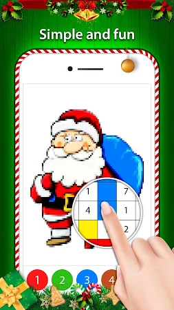Game screenshot Christmas Color by Number hack