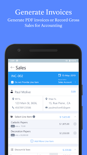 Screenshot of Accounting Bookkeeping