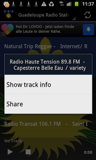 Guadeloupe Radio Stations Screen 2
