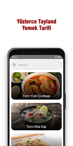 Android application Tayland Yemek Tarifleri screenshort