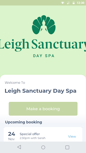 Android application Leigh Sanctuary Day Spa screenshort