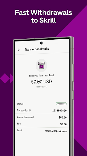 Screenshot of Skrill - Fast, secure payments