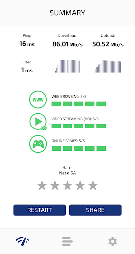 Speed Check Light 5G/4G/WiFi Screen 3