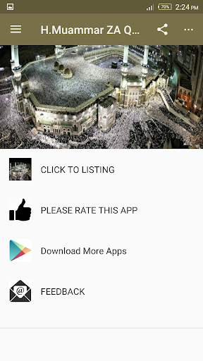 H.Muammar ZA Quran Recitation Screen 2