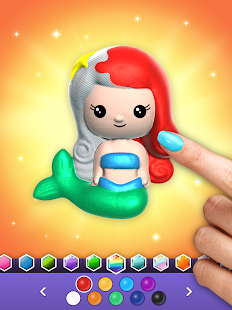Squishy Magic: 3D Toy Coloring Screenshot