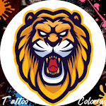 Cover Image of डाउनलोड Tattoo Lion Coloring Book  APK