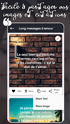 Messages damour romantique