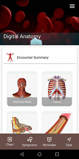 Android application Digital Anatomy Patient App screenshort