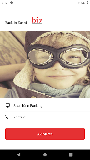 Android application Mobile Banking Bank in Zuzwil screenshort