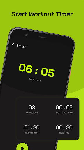 Android application Workout Interval Timer screenshort