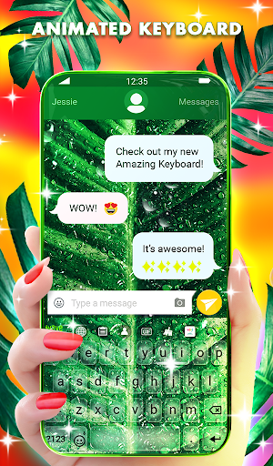 Tropical Rain Wallpaper Theme Screen 2
