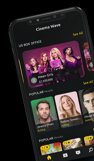 Android application Cinema Wave HD: Movie/Tv Track screenshort
