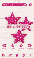 screenshot of Pink Stars wallpaper
