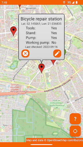 Pump It Up! - Bike Pumps Map Screen 2