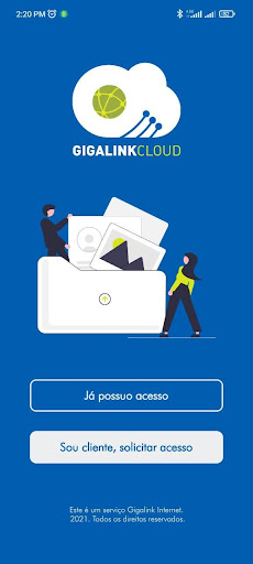 Android application Gigalink Cloud screenshort