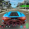 City driving car simulator 3D icon