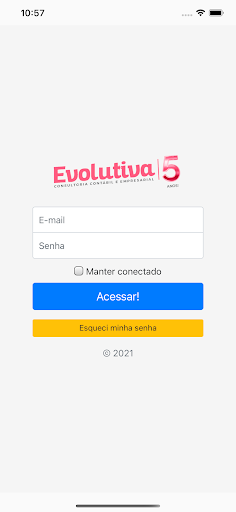 Android application Evolutiva screenshort
