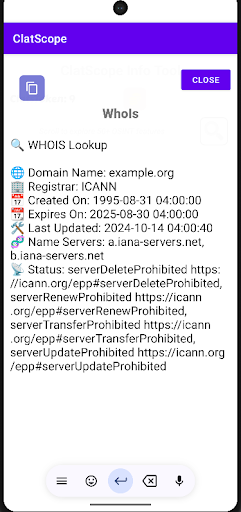 ClatScope Info Tool OSINT