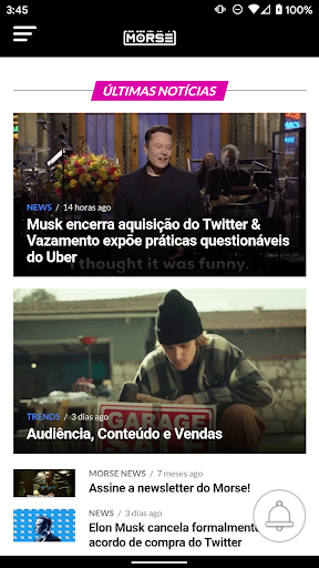 Android application Morse News screenshort