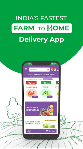 Android application VEFU:Fresh Vegetables & Fruits screenshort