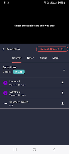 App screenshot