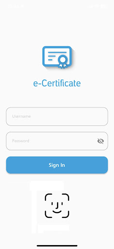 Android application T&D eCertificate screenshort