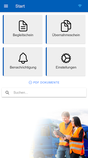 Android application eANVmobile screenshort