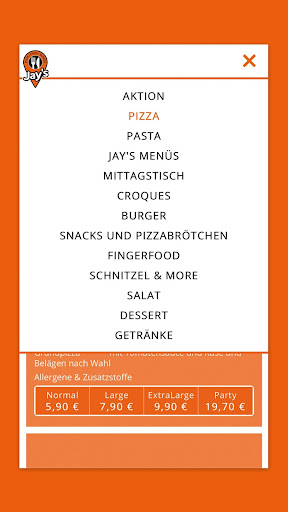Jays Pizza - Pasta und Burger Screen 3