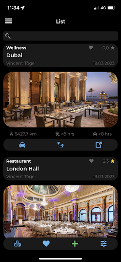 Android application AeroLocation screenshort