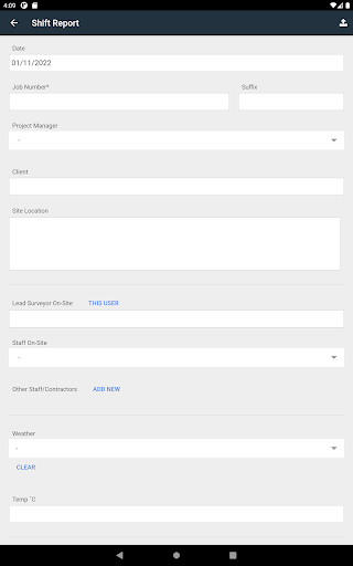 SurvAid Shift Report