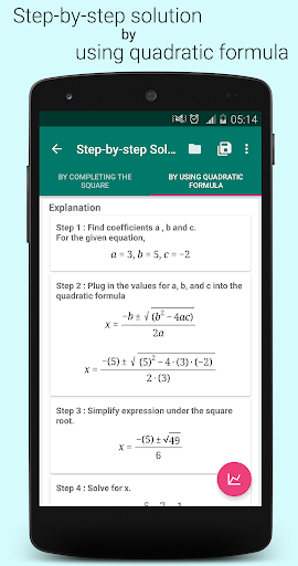 Quadratic Equation Solver PRO Screen 3