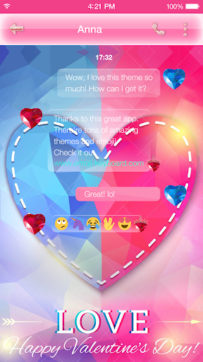 Sweet Love KK Keyboard Theme
