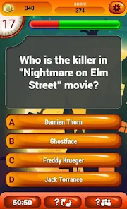 Friday The 13th and Nightmare On Elm Street Killer Trivia Game for