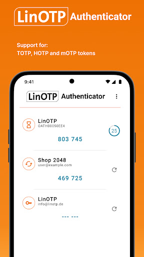 LinOTP Authenticator Screen 2