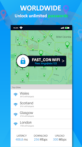 WiFi Map Password Show Connect